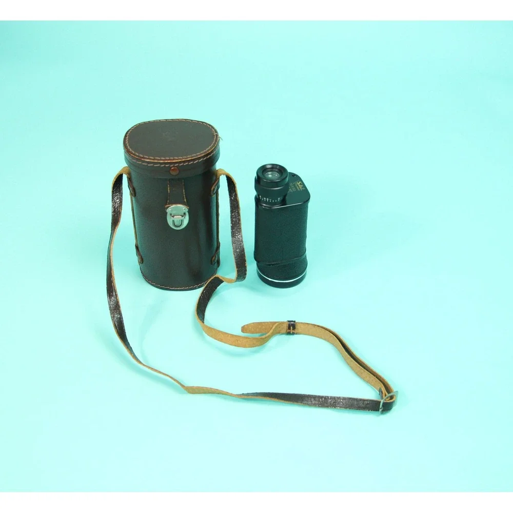 Vintage Solst Lightweight Monocular 16x50 Field 3.5 Amber Coated  Leather Case